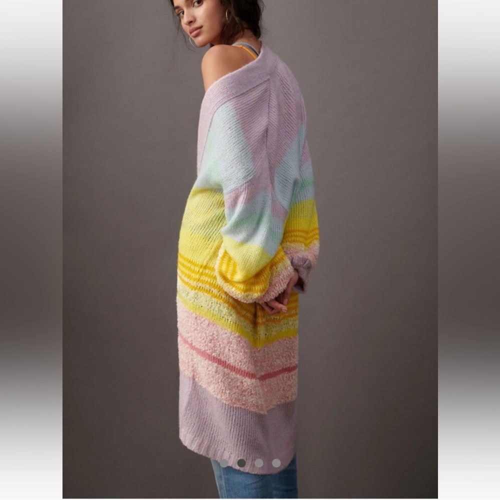 Anthropologie Kimmie one size Multicolor Striped Women's Sweater